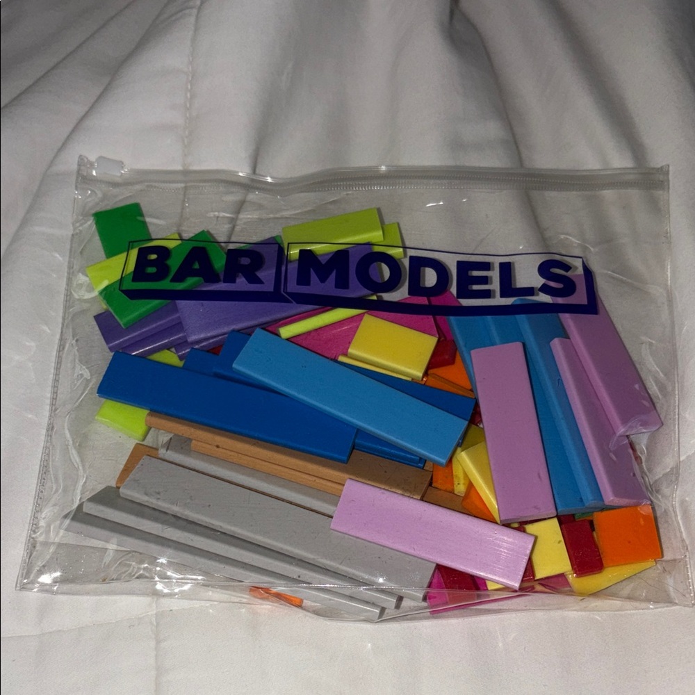 EAI Education Bar Models - Set of 84 With Storage Pouch Hands on Math
